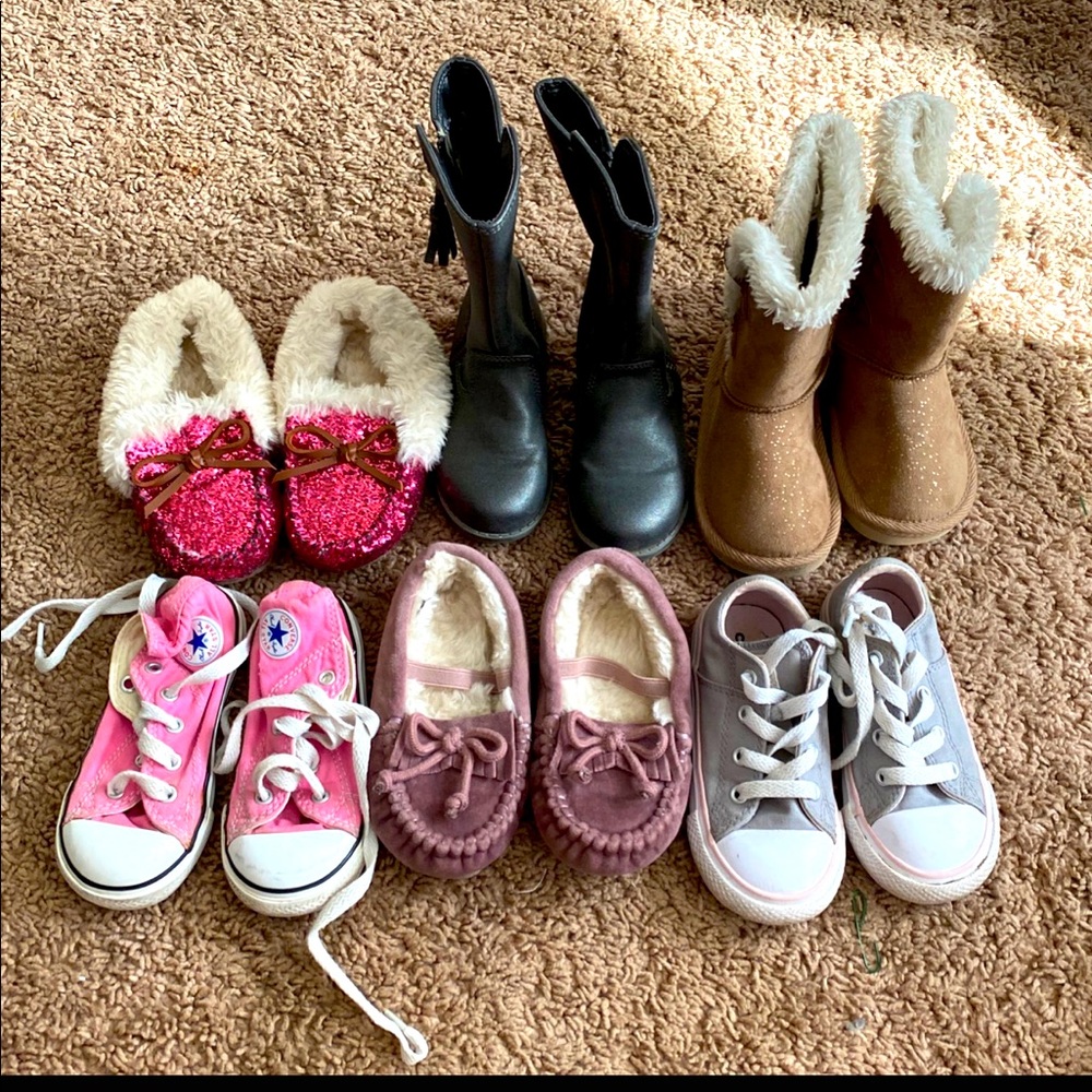 Toddler girl shoe lot size 7
